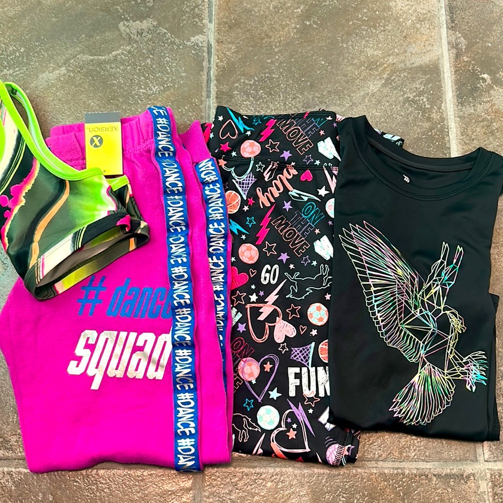 Like new/NWT sport bundle size 10/12! Great styles!!